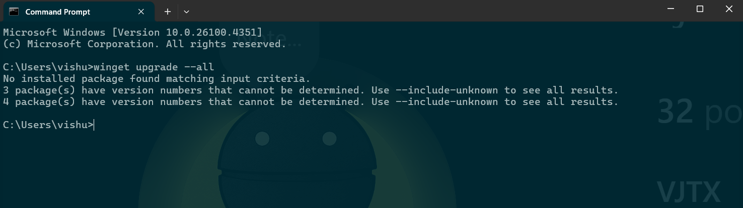 cmd_command_to_update_application_windows cleanup tricks